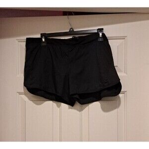 Patagonia Running Workout Shorts Black Drawstring 36" waist 3" inseam Women's L